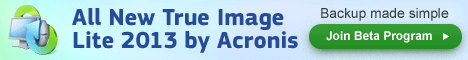 True Image 2013 Lite beta testing