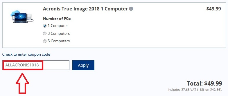 acronis true image coupon all acronis