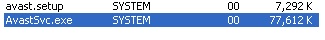 AvastSvc memory usage