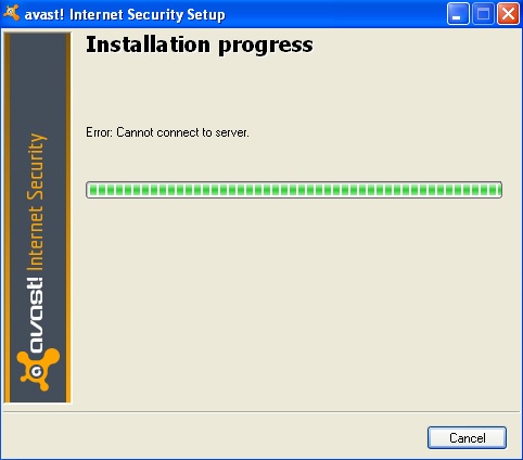 avast cannot connect to server
